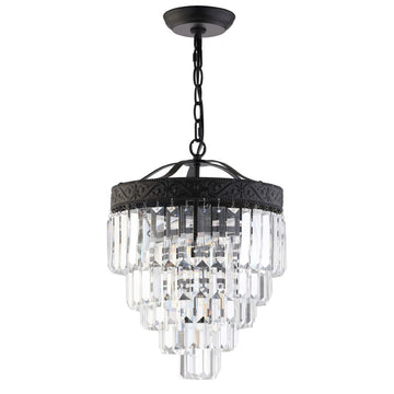 Wyatt 12" Crystal LED Chandelier - JONATHAN Y